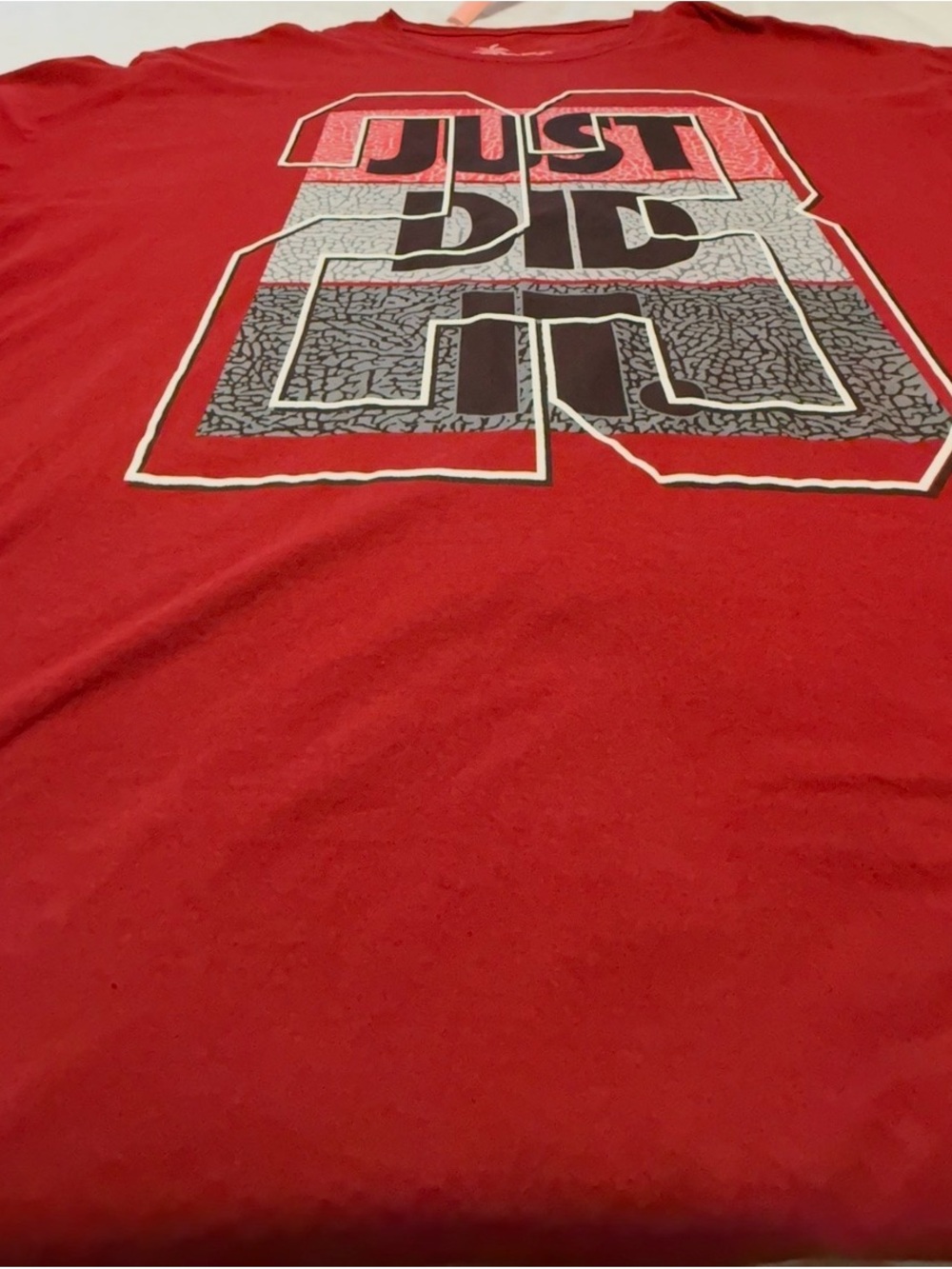 Men 4XL Graphic Tee with 'Just Did It' Design